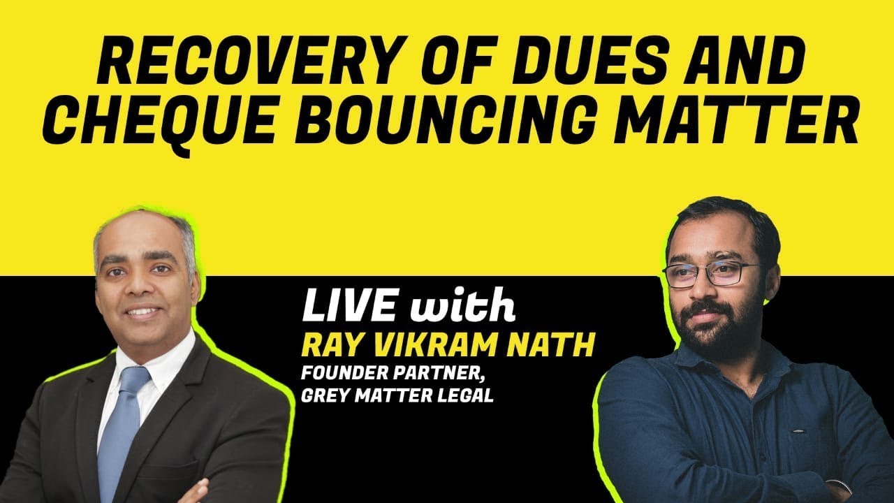 Recovery of dues and cheque bouncing matter​ | Webinar #BizWiser