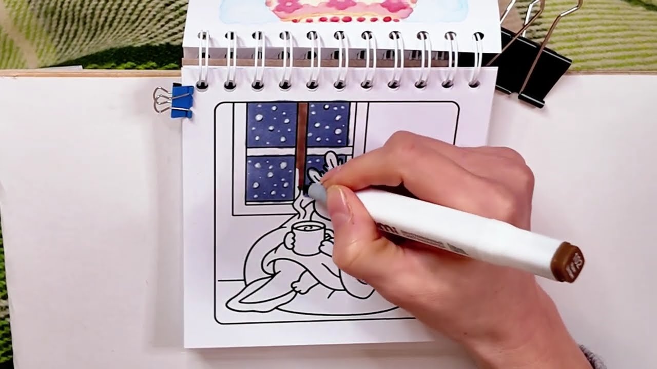 satisfying marker coloring | arttherapy |