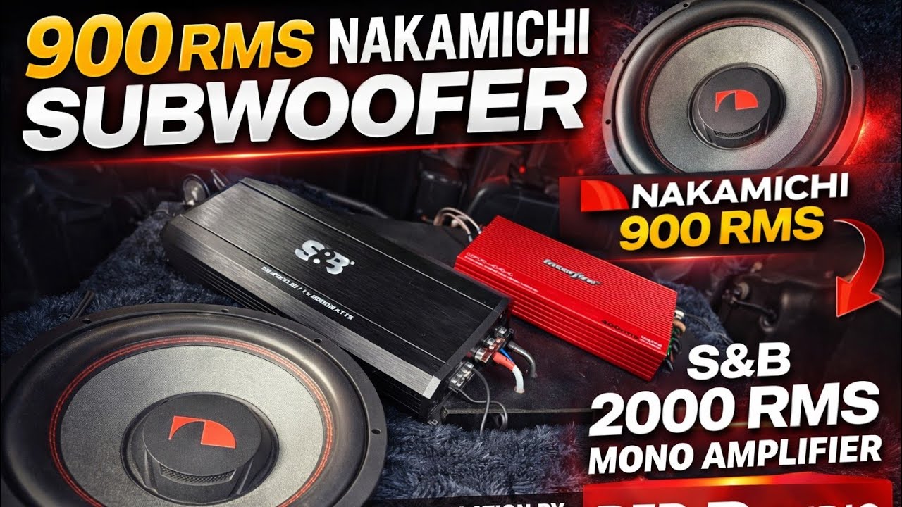 Dual 900rms subwoofer setup #redraudio #subwoofer #bass 