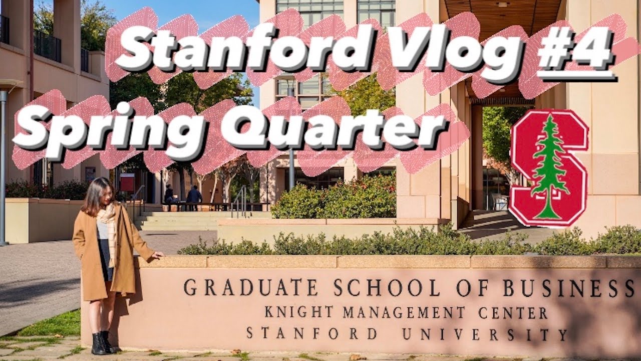 Stanford Vlog: Spring Quarter |Tour Business School | Tour Bookstore | Workout | iPad Unboxing ASMR