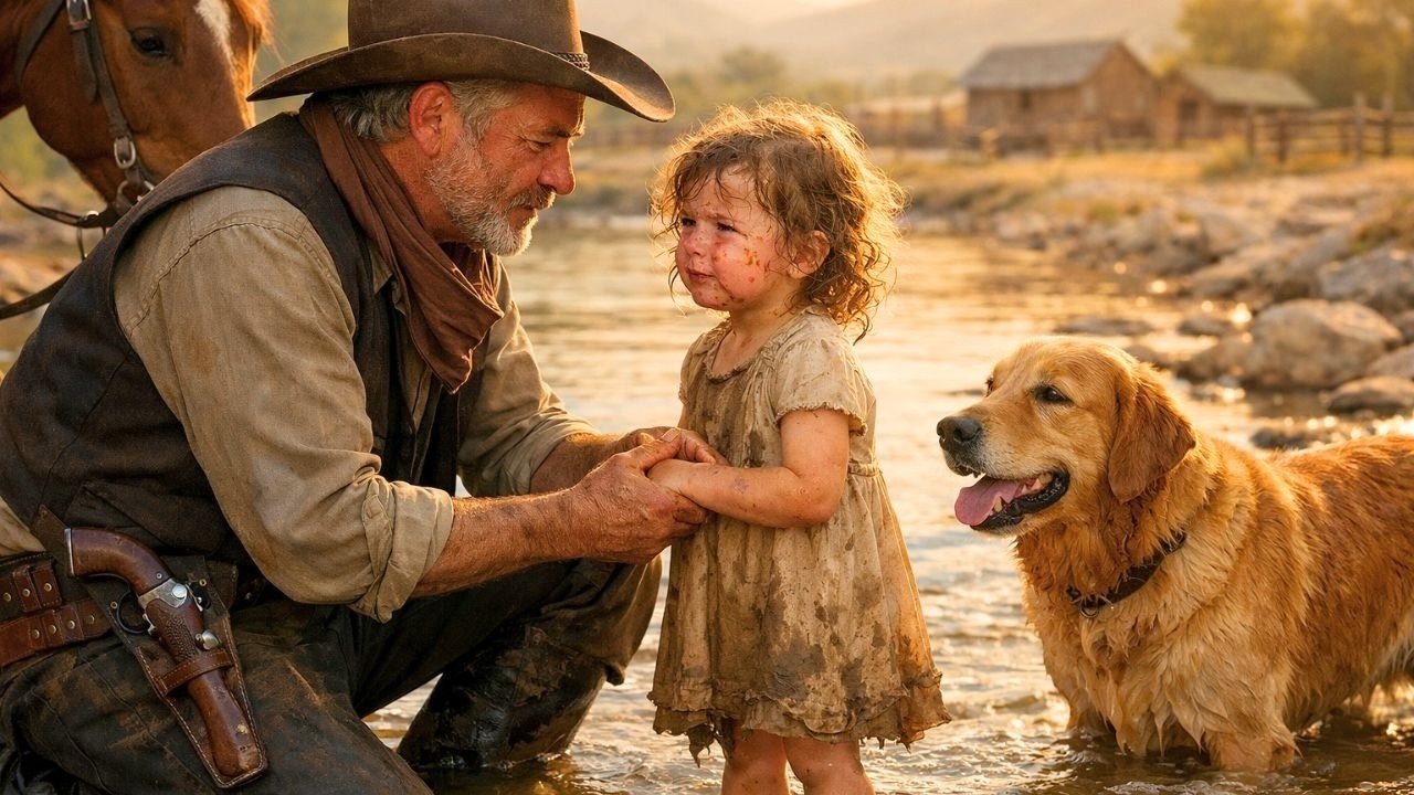 «Señor... por favor, no nos deje», sollozó la niña. El vaquero se quedó paralizado y luego actuó.