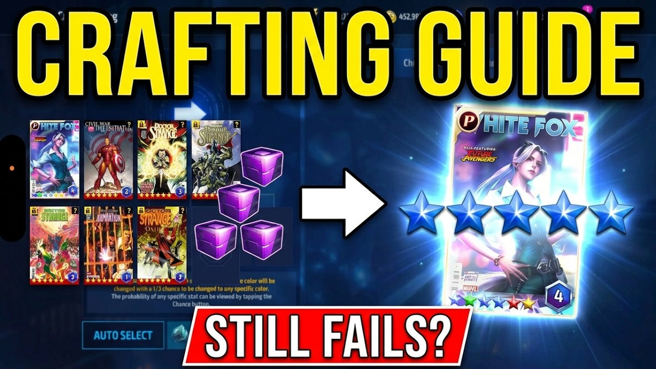 ep1 - what it takes to craft 5 blue star - mff card crafting guide | marvel future fight