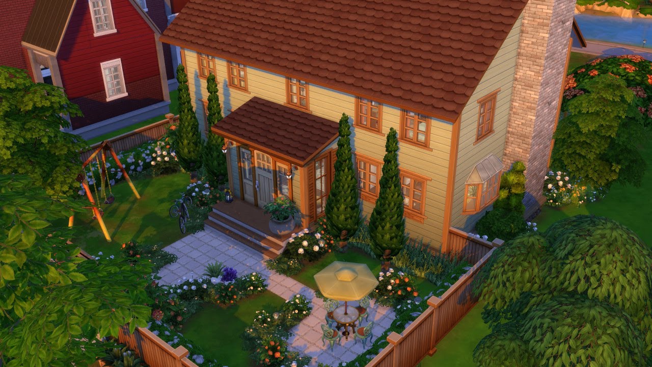Mysigt lantligt (Skickligt stickat-paketet!) - The Sims 4 speed build på svenska