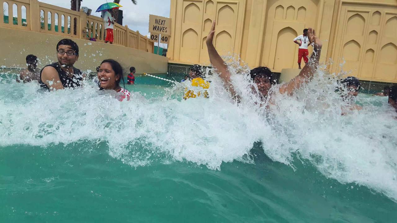 Amaizing Wave Pool Water Park At Wonderla Hyderabad HD