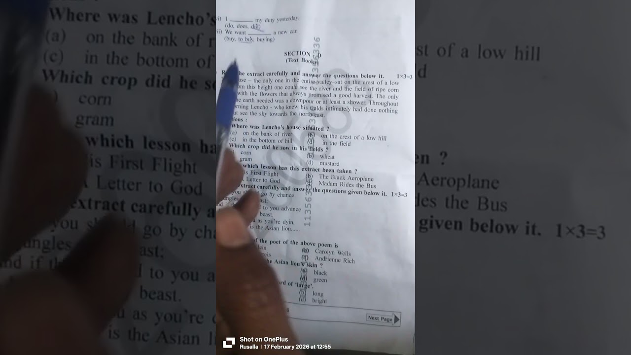 #english exam #paper 2026 #solution सभी #उत्तर 