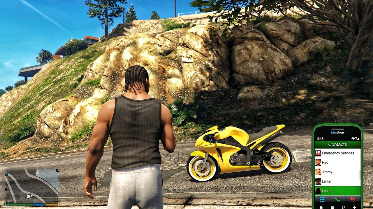 Gta V Enchanted - Franklin Buys A New Super Bike But Everyone Ignored His Call ! 