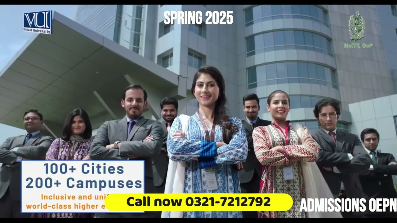 Spring 2025 Admissions Open  |  Virtual University of Pakistan