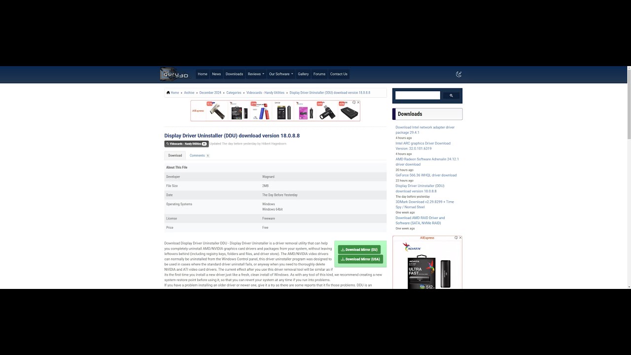 Como usar o DDU - Display Driver Uninstaller