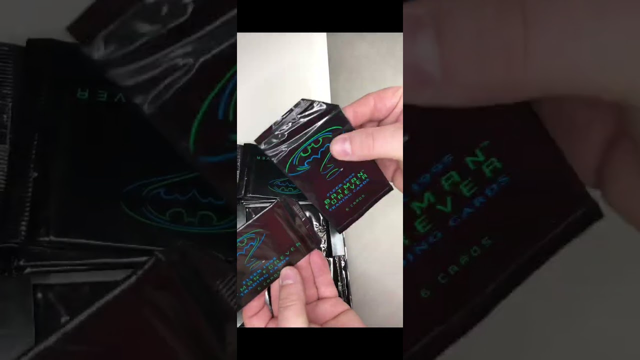 Batman Forever trading card fleer 1995 box opening and card pull