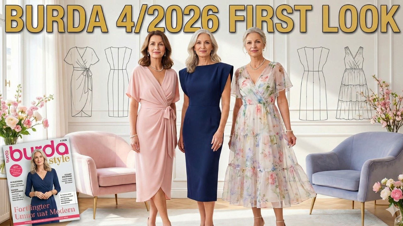 Burda 4/2026 Collection Preview – 10 Timeless Dresses for Mature Elegance