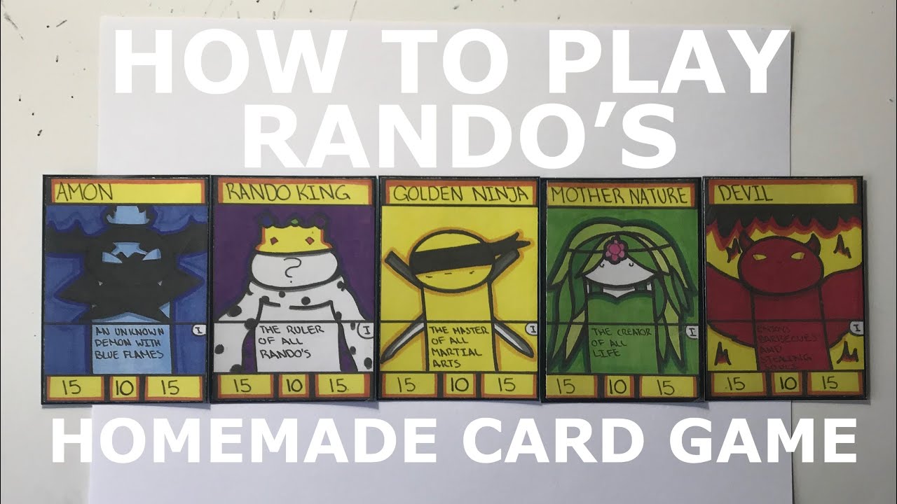 How to play RANDO’S | Homemade TCG