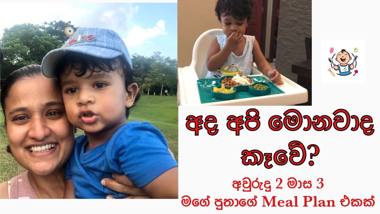 අද අපි මොනවාද කෑවේ අවුරුදු 2 මාස 3 මගේ පුතාගේ Meal Plan එකක්