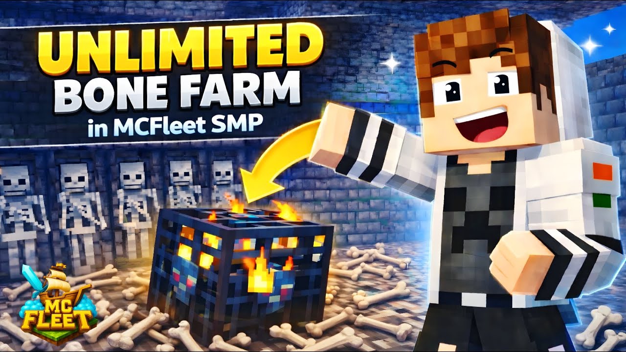 Best Bone Meal Farm For Mcfleet SMP | Help in Money Making | Minecraft Tutorial | Subscribe