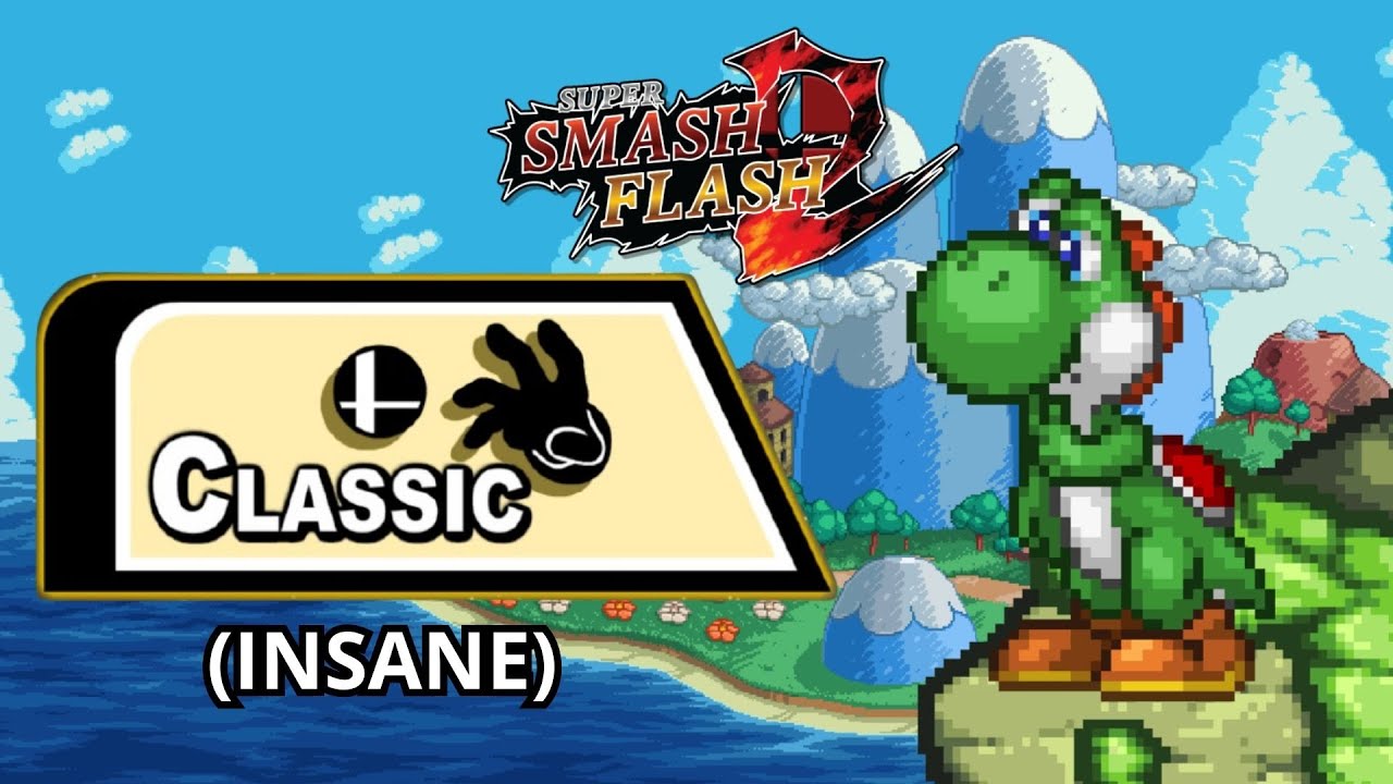 Super Smash Flash 2 | Classic Mode: Yoshi (Insane) No Continues v.1.4.