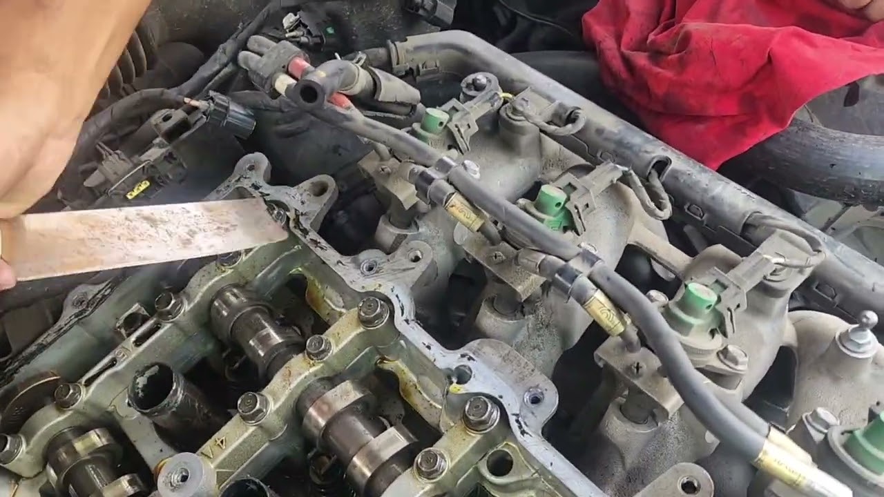 Cómo cambiar Junta o empaque de tapa de válvulas de Hyundai sonata y20 2015