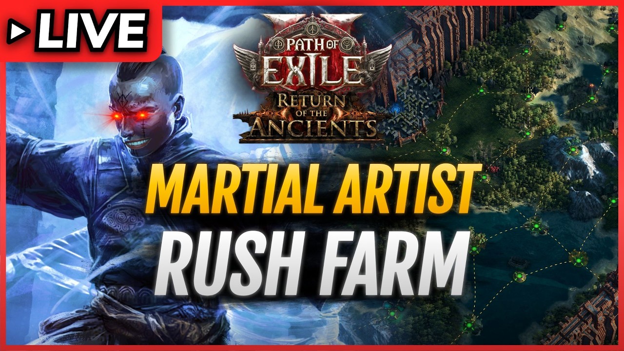 POE 2 0.5🔴RUSH TIME? - MARTIAL ARTIST MONK Build for Whirling Assault🔴Path of Exile 2