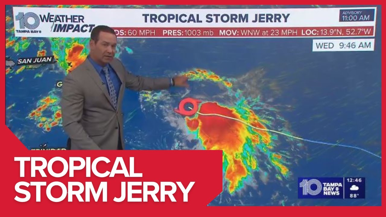 Tropical Storm Jerry Update | Latest Path, Forecast & Tracker
