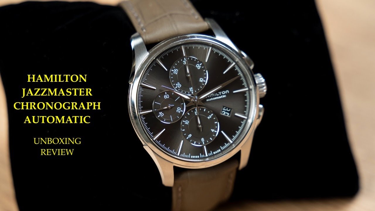 Hamilton Jazzmaster Chronograph Automatic H32586881 Watch | Unboxing e Review | Valjoux Relogios