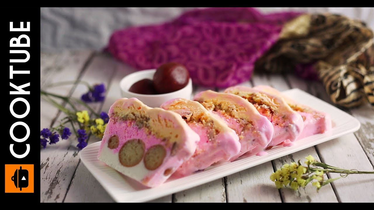 Easy Gulab Jamun Ice Cream Cake Recipe