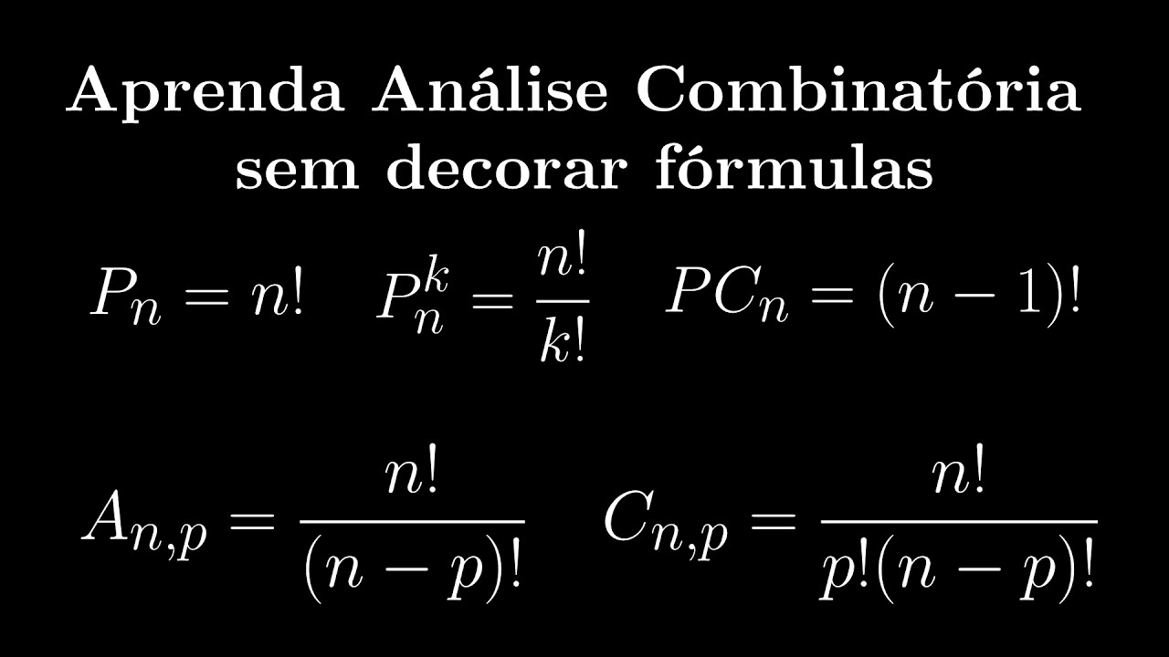 Aprenda Análise Combinatória sem Decorar Fórmulas em 21 min