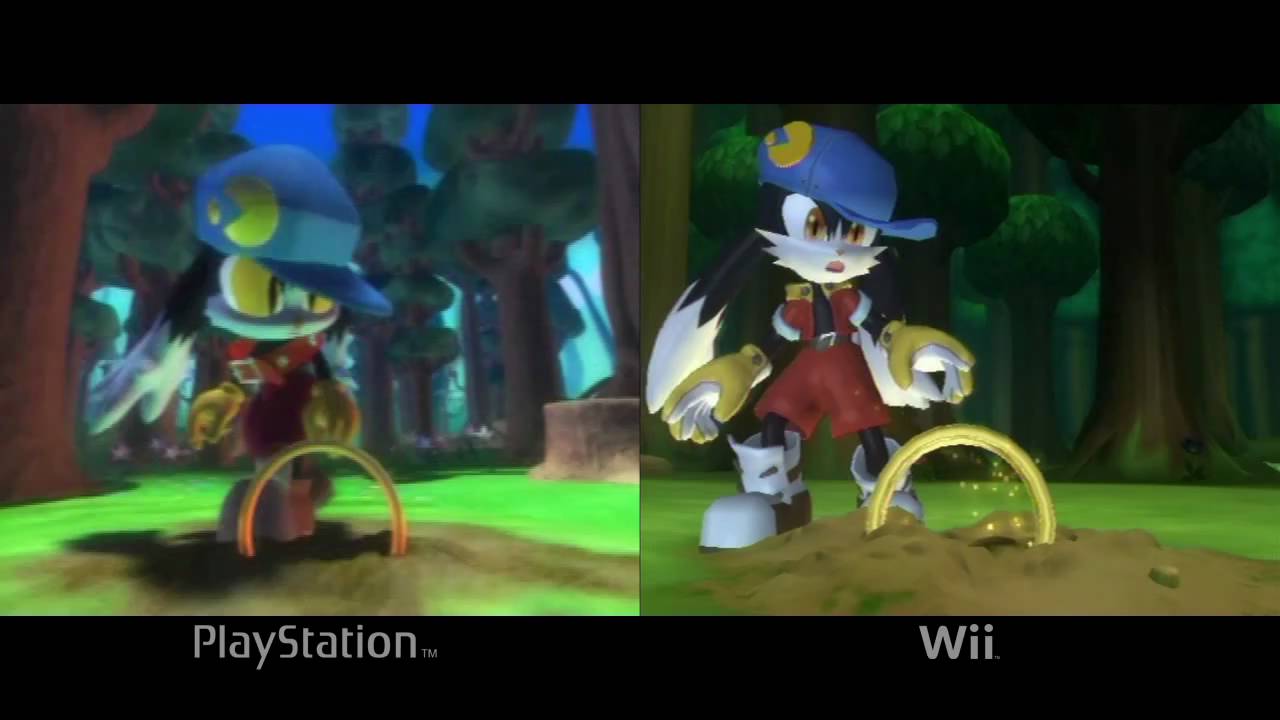 Klonoa: PlayStation VS Wii comparison