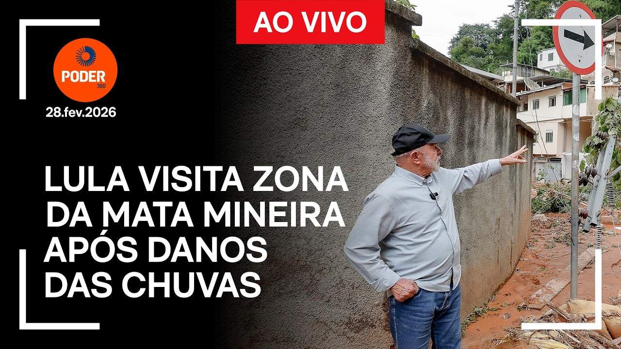 Ao vivo: Lula visita Zona da Mata Mineira após danos das chuvas
