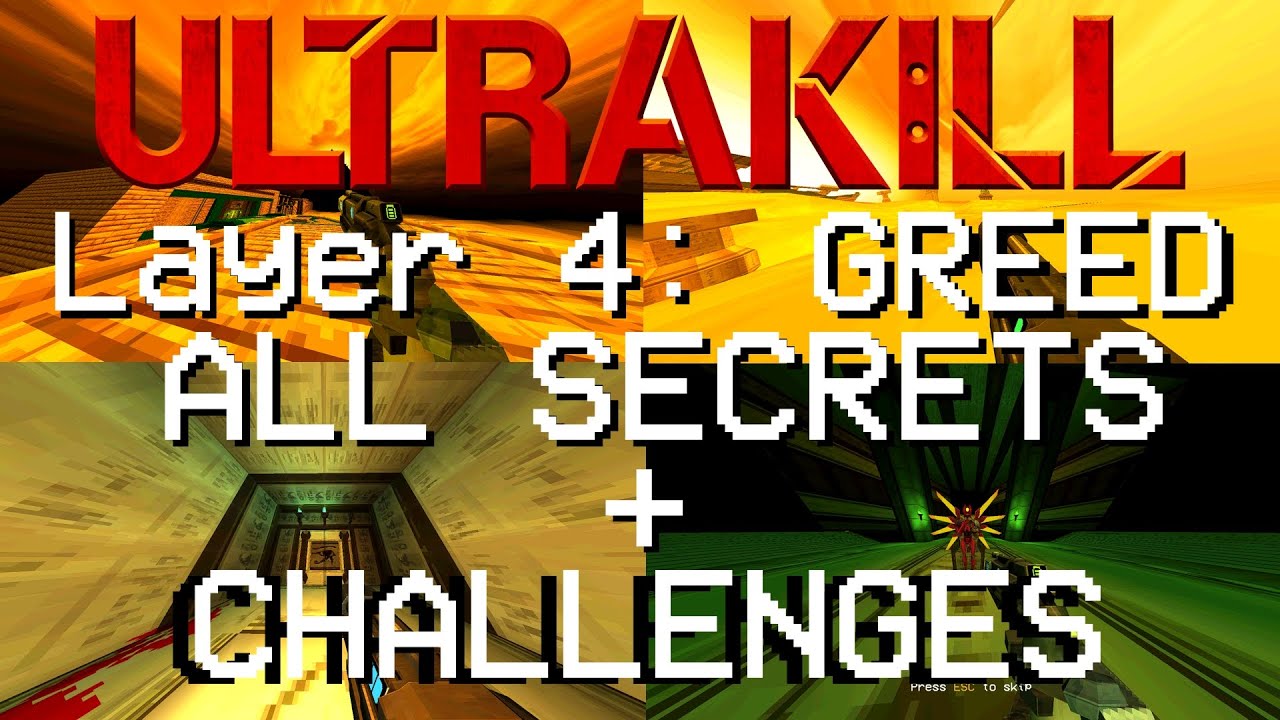 ULTRAKILL: Layer 4: GREED all secrets + challenges / NEW UPDATE