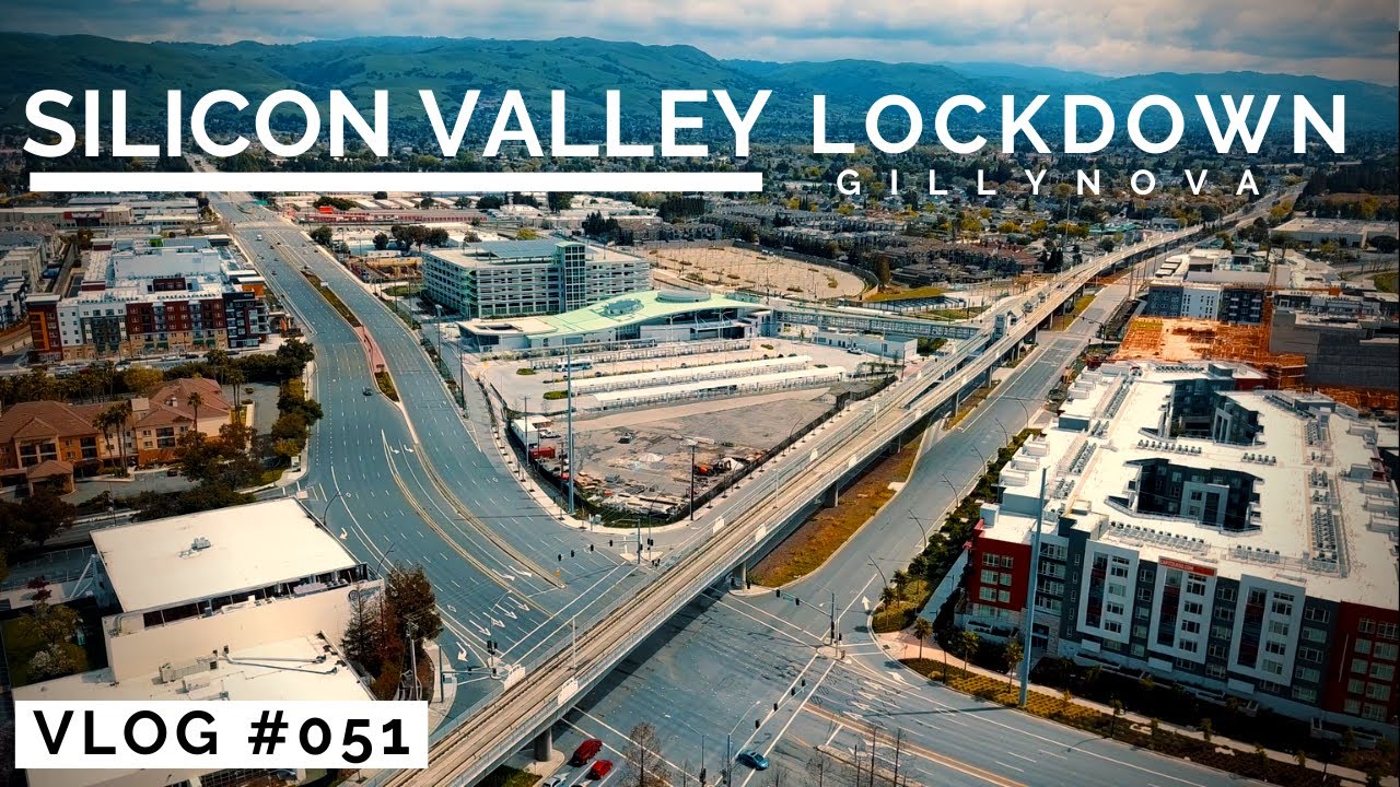 Drone - Silicon Valley/Bay Area Rush Hour during Lockdown 2020