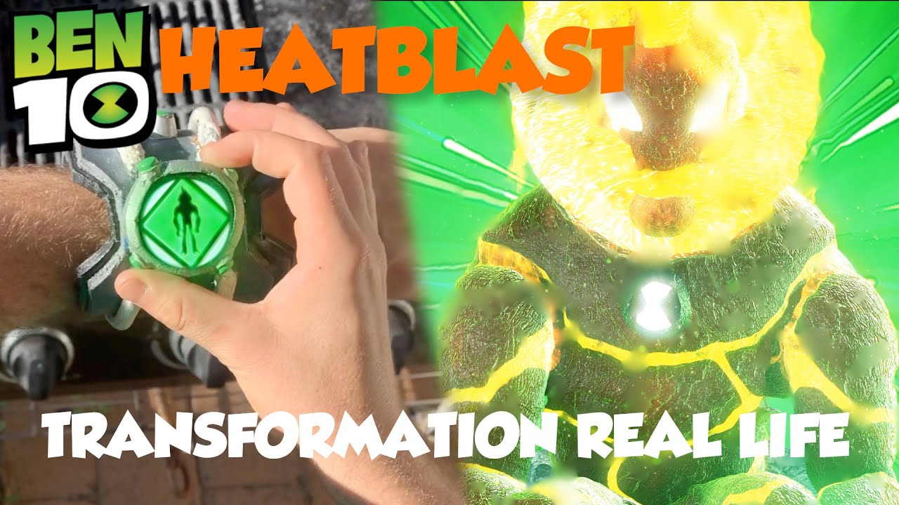 Ben 10 Heatblast Transformation REAL LIFE! Reboot
