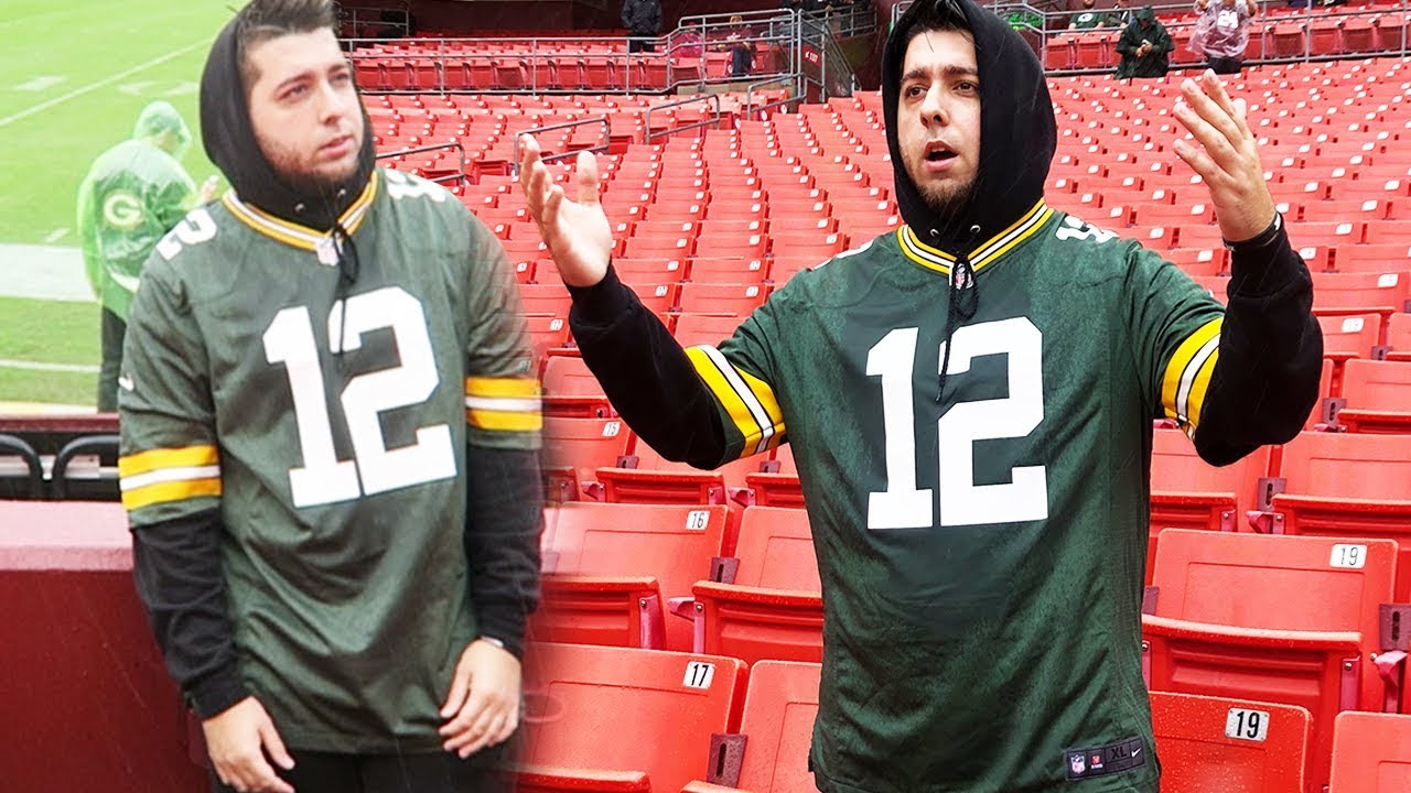 WEARING A PACKERS JERSEY TO A FOOTBALL GAME