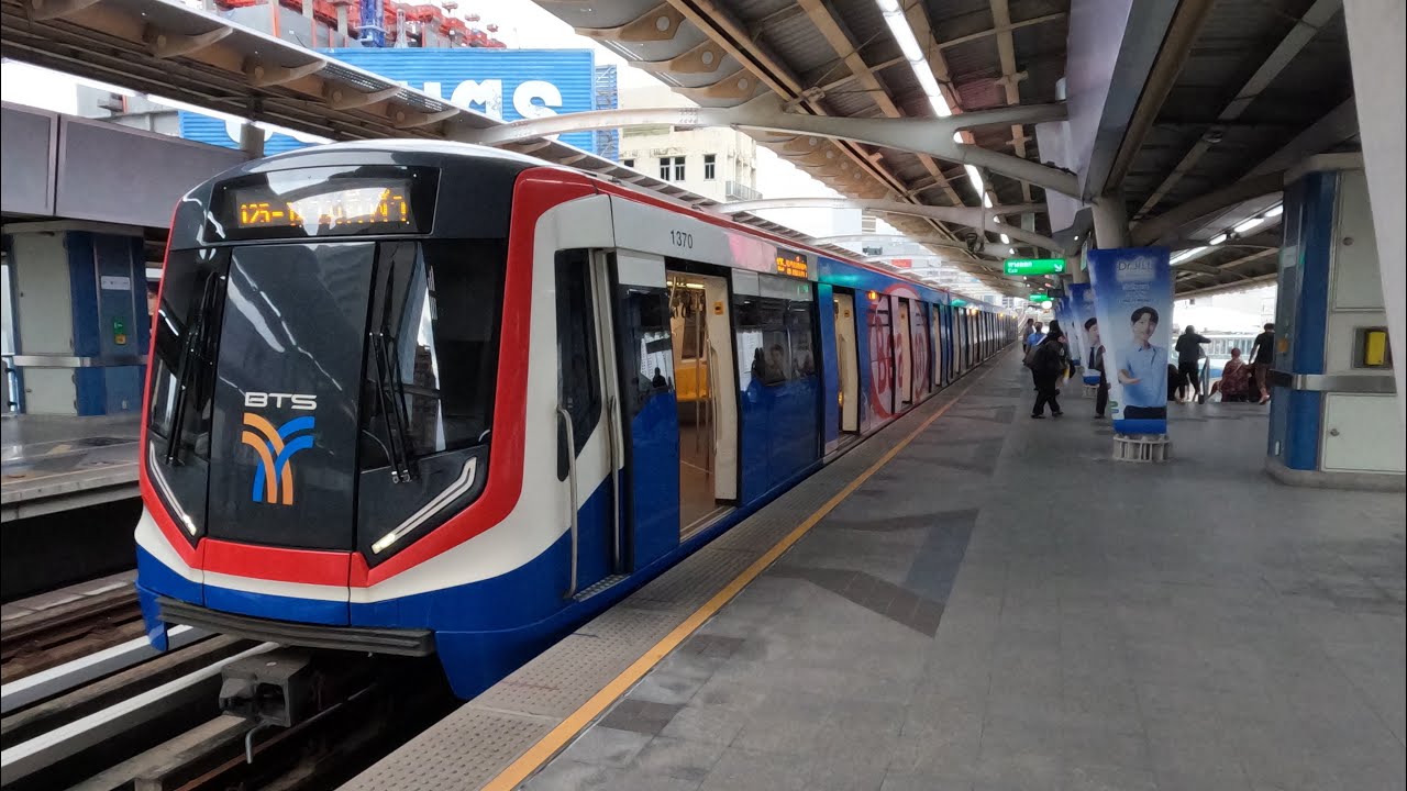 BTS Silom Line (Dark Green Line) Krung Thon Buri to National Stadium