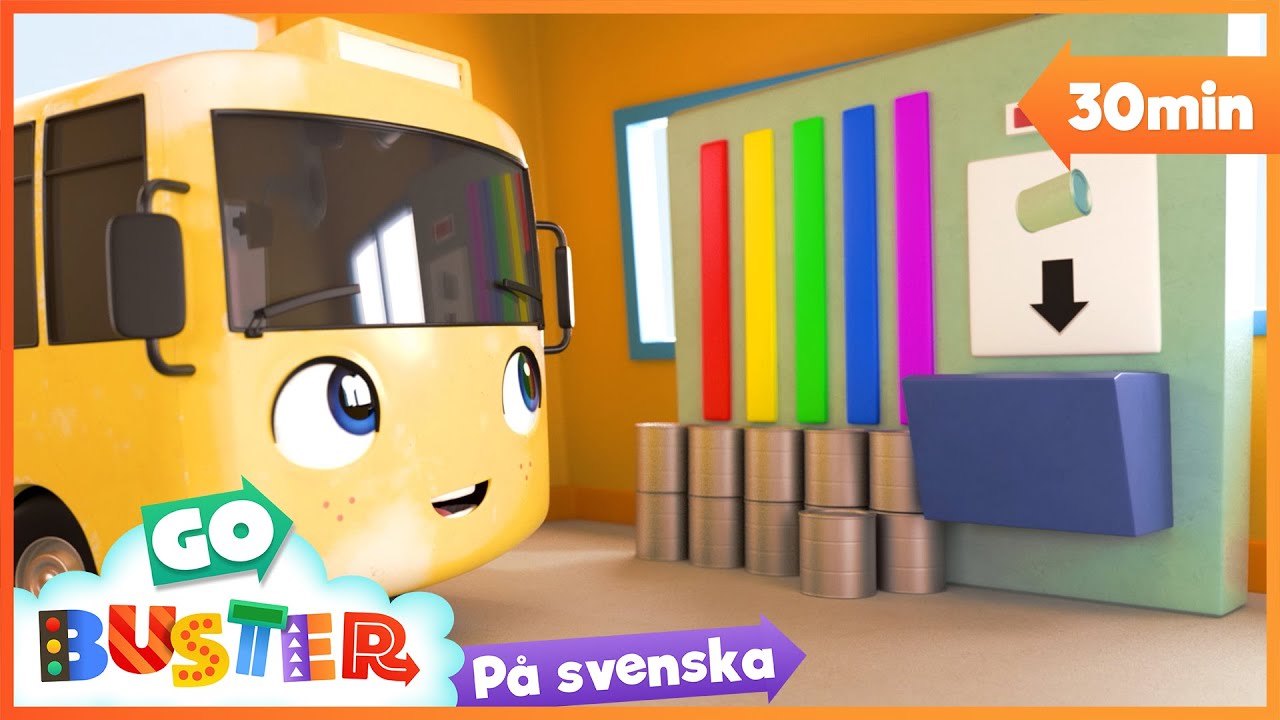 🌈Buster byter färg! | Go Buster Svenska - tecknade filmer för barn🌈