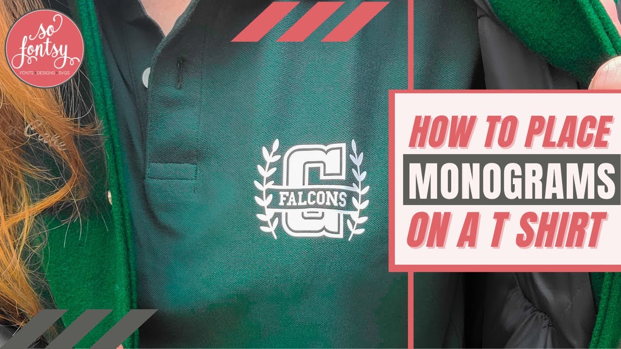 How to Place a Monogram on a Shirt 🔥