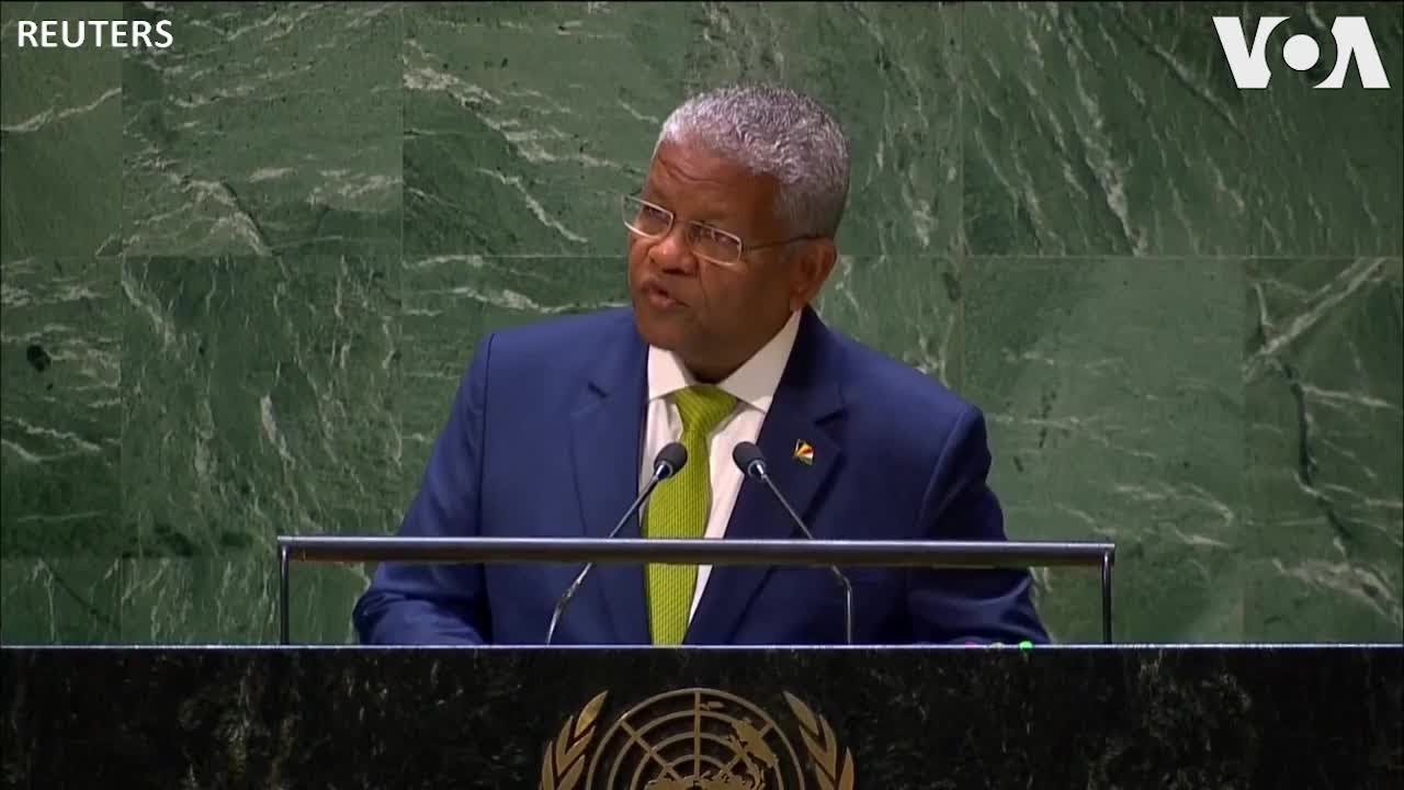 Seychelles President Wavel Ramkalawan Addresses 78th UNGA