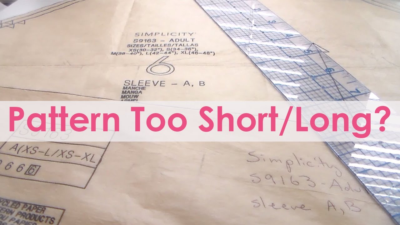 How to Shorten or Lengthen a Sewing Pattern