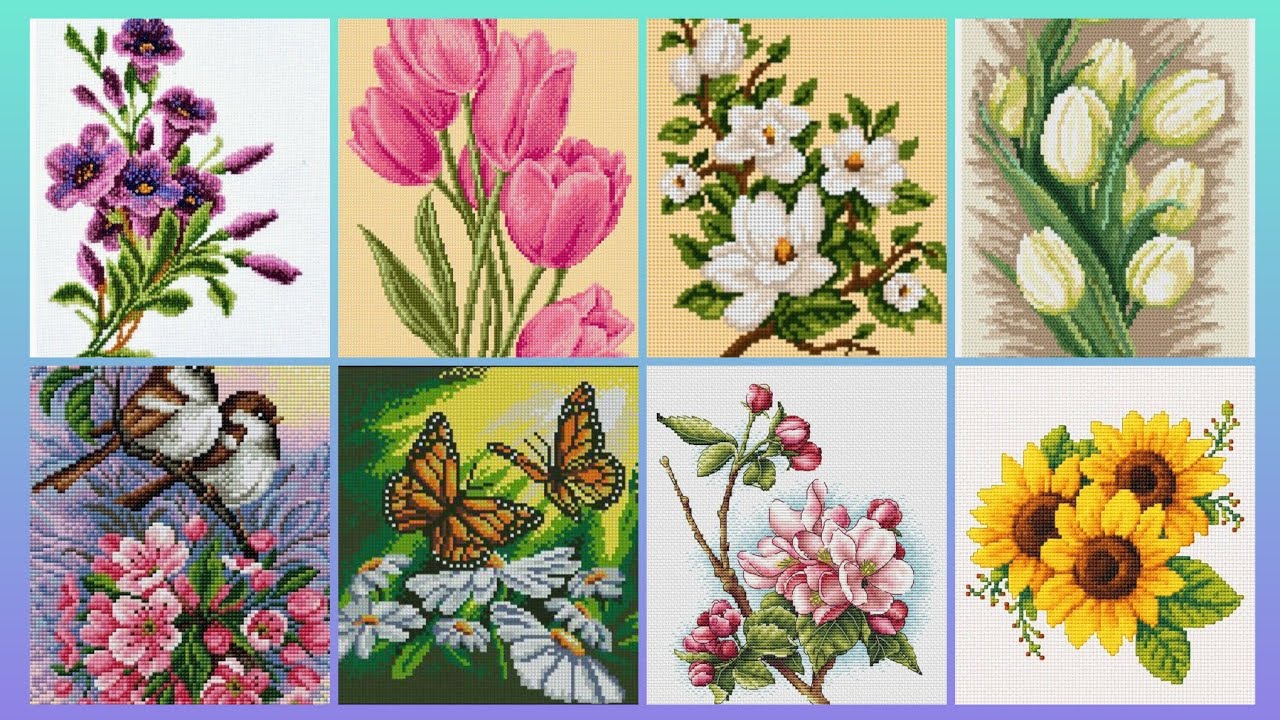 Gorgeous cross stitch patterns /countable embroidery 