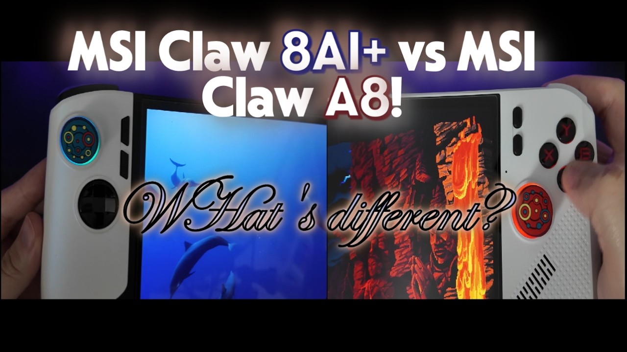 MSI Claw 8AI+ vs A8 - What's Different?