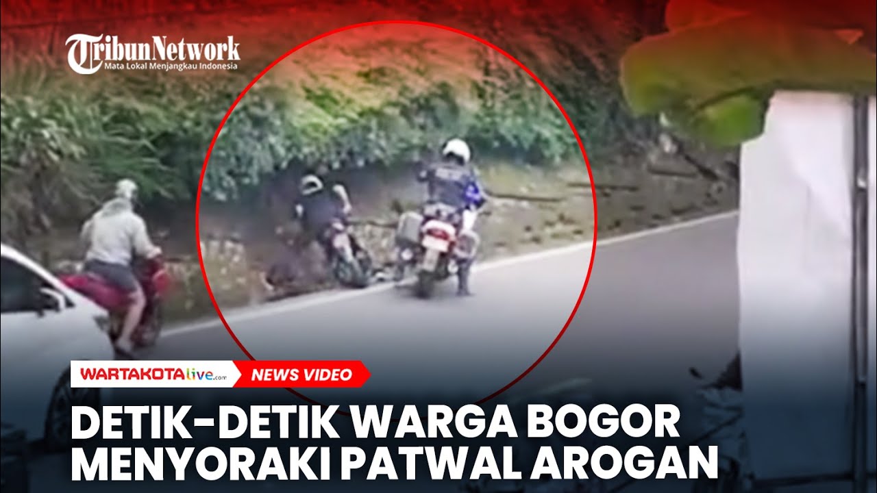 Detik-detik Warga Bogor Menyoraki Patwal Arogan