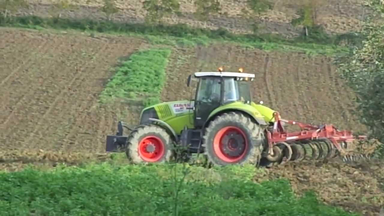 CLAAS Axion 850 + Erpice chisel FRATERNALI G.