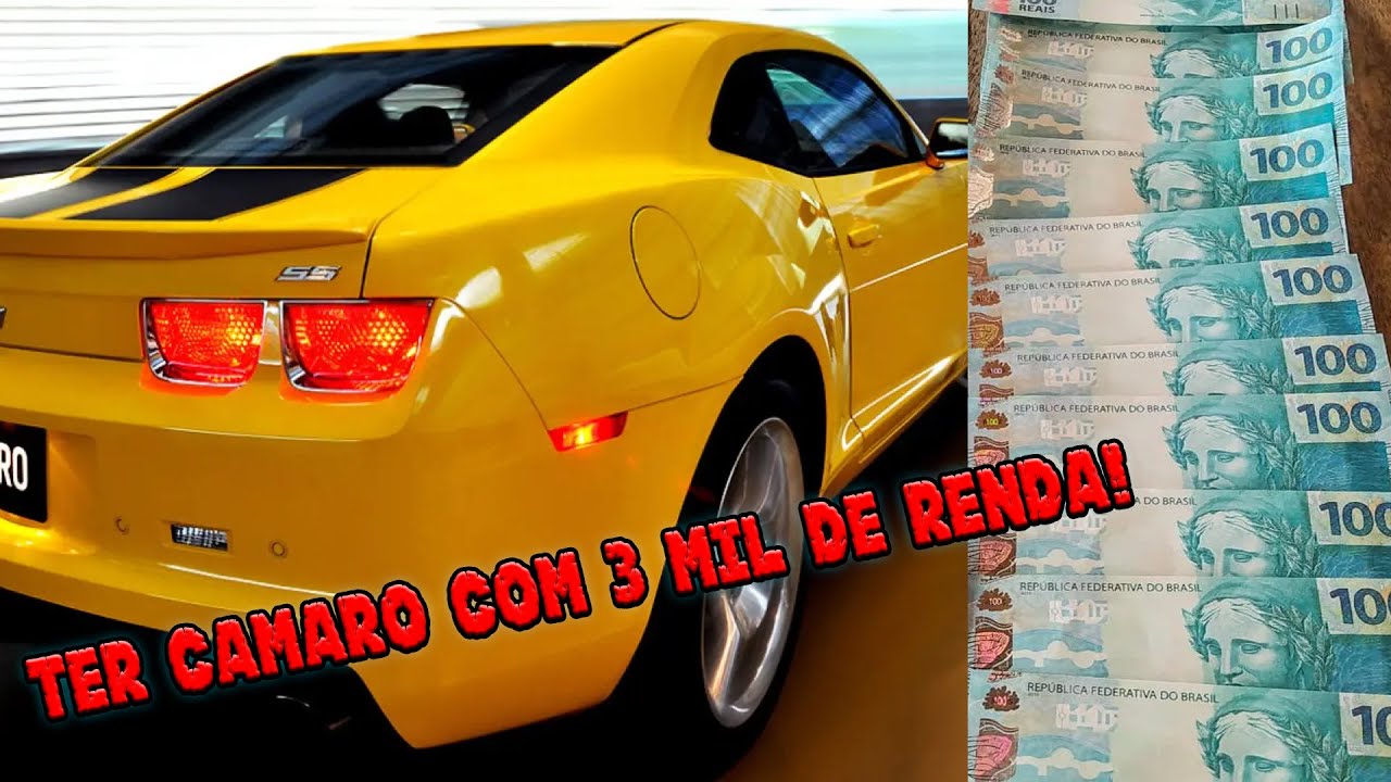 R$ 3,000 reais por mes pra ter um Camaro V8! Eu consigo