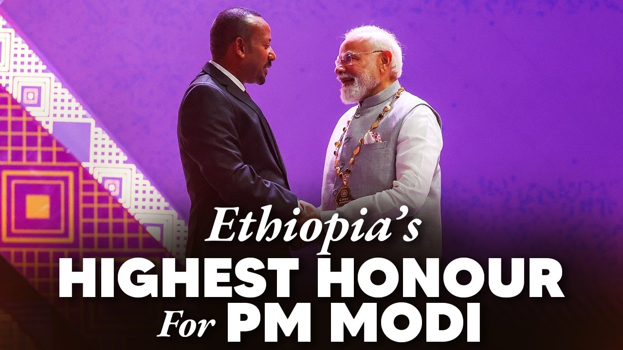 LIVE : PM Modi conferred with Ethiopia&rsquo;s highest award