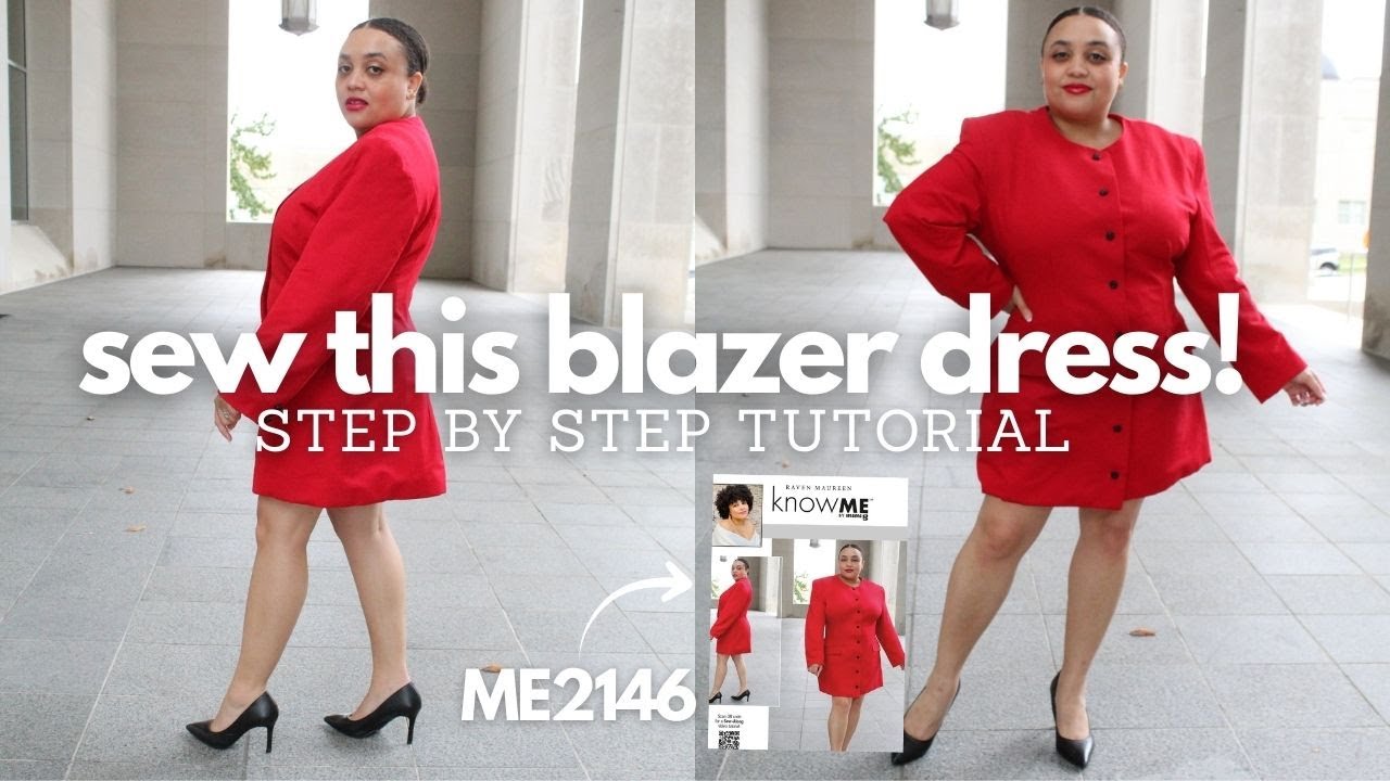 Sew along for ME2146 | learn to sew a blazer dress!