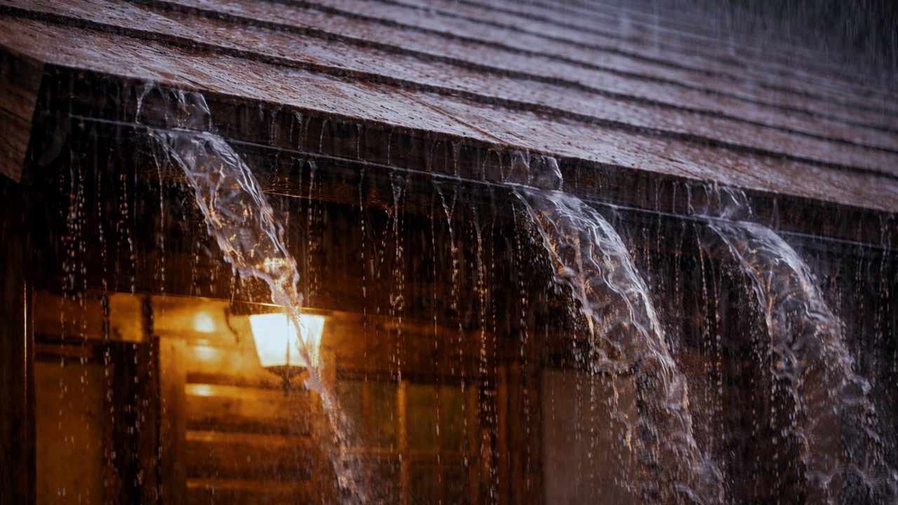Overcome Stress & Insomnia with Heavy Rain Sounds at Night | Rainstorm & Thunder for Sleeping