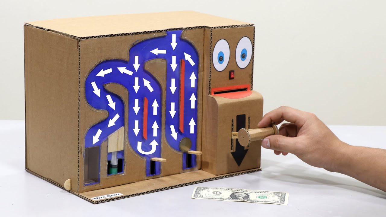 How to Make My Personal 2 in 1 Machine - Saving Coin & Cash