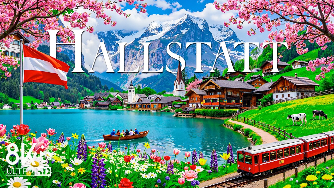 Весенний забег в Халльштатте (8 км) 🌸🏞️ | Красочные виды на озеро, цветущая природа
