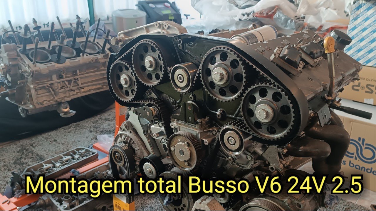 Busso V6 2.5 3.0 3.2 24v Montagem Total de Todo o MOTOR do inicio ao final! Cambota, pistões, cabeça