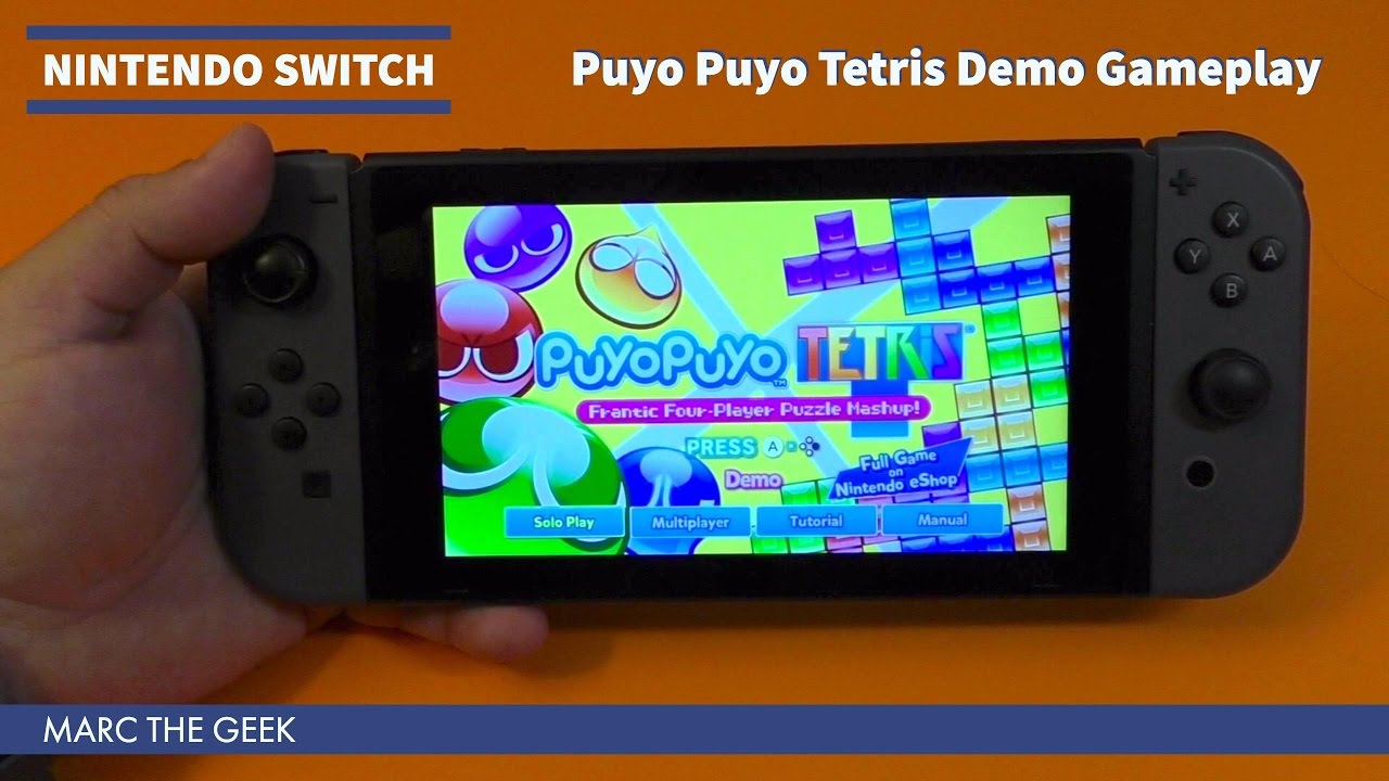 Nintendo Switch: Puyo Puyo Tetris Demo Gameplay