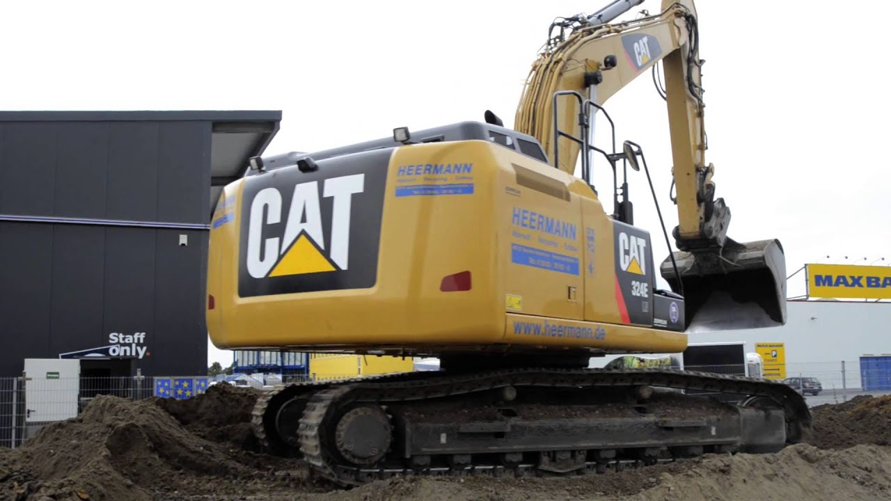 Cat 324 E mit Oil Quick verl&auml;d Boden [HD]