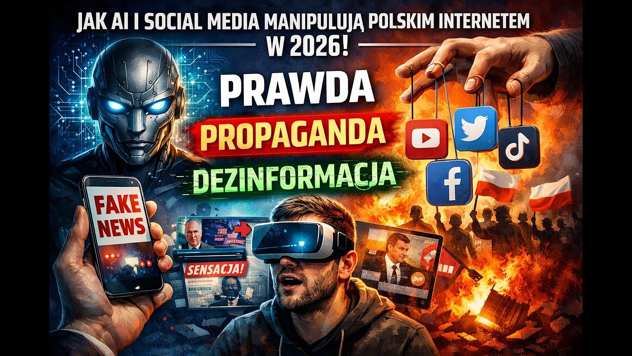 Jak AI i social media manipulują polskim Internetem w 2026 — prawda, propaganda i dezinformacja