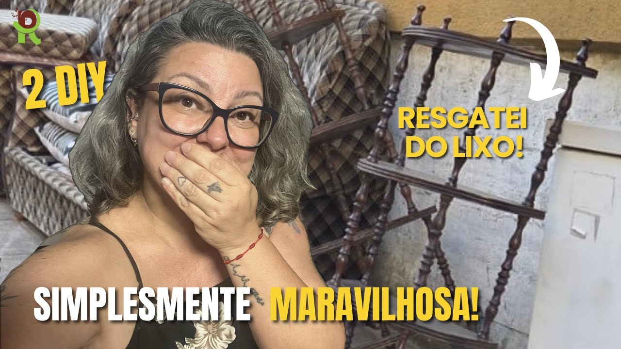 TRANSFORMEI MINHA CÔMODA + Resgatei uma Mesinha do Lixo!